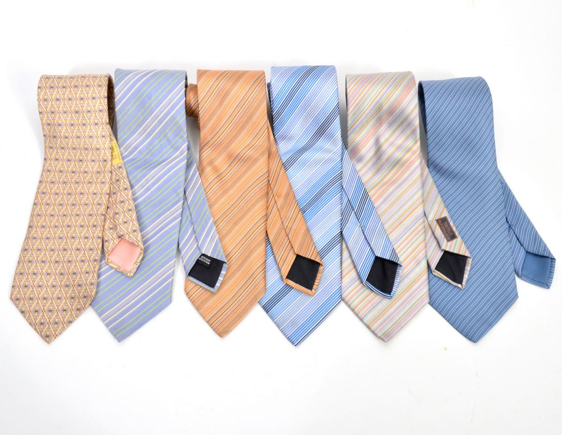 6 Hermes French Ties 100% Silk (1 of 8)