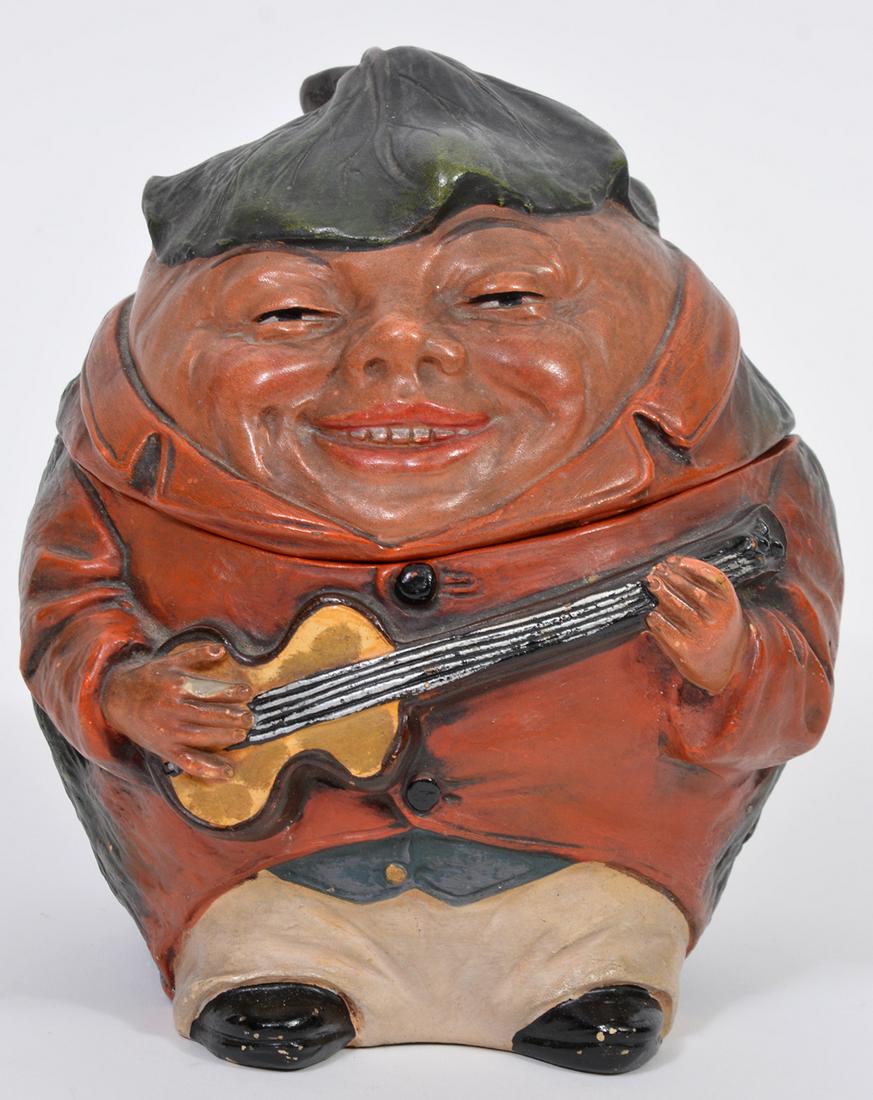 Whimsical Ceramic Tobacco Jar with Lid (1 of 8)