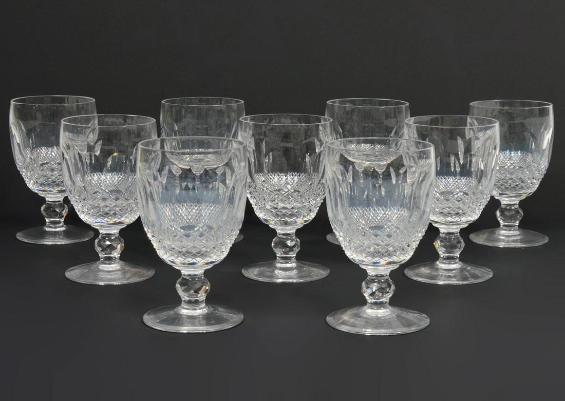 9 Waterford 'Colleen' Water Goblets Short Stem (1 of 7)