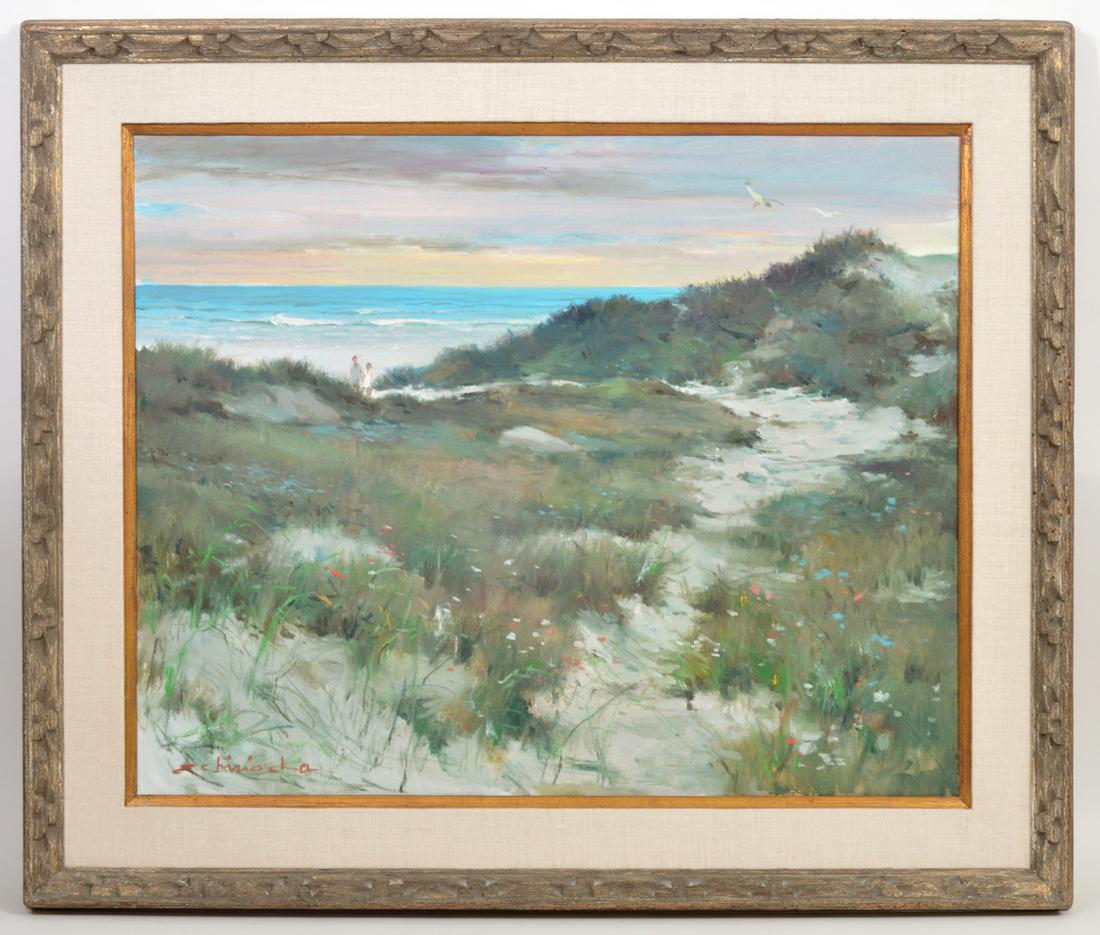 Ernest Chiriaka 'Sand Dunes' Oil Painting (1 of 9)