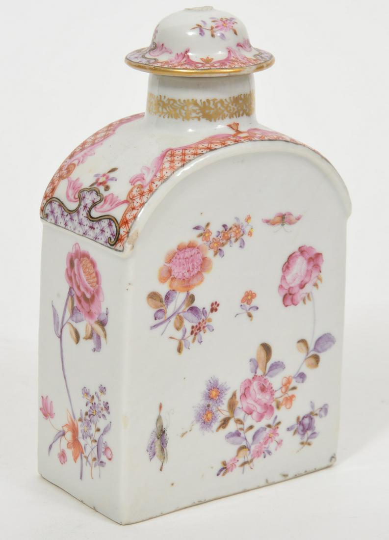 19th C. Chinese Decorated Tea Caddy w/ Lid (1 of 8)