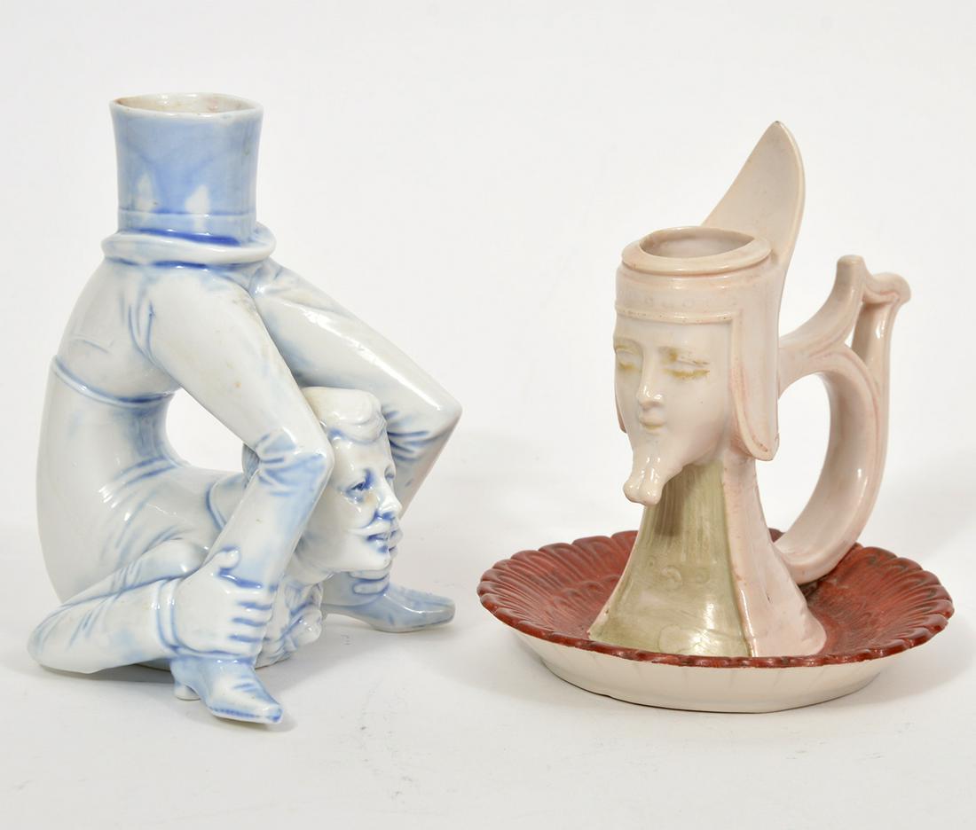 Attr. Schafer & Vater Bisque Candle Holders (1 of 7)