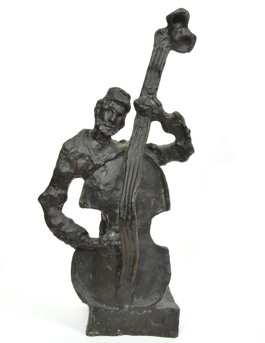 Bronze Cellist Sculpture by Mane-Katz #8/8 (1 of 7)