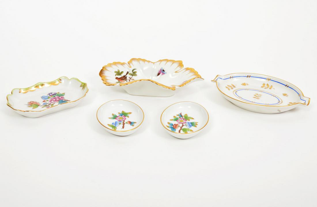 Lot of 5 Herend Small Porcelain Dishes (1 of 7)