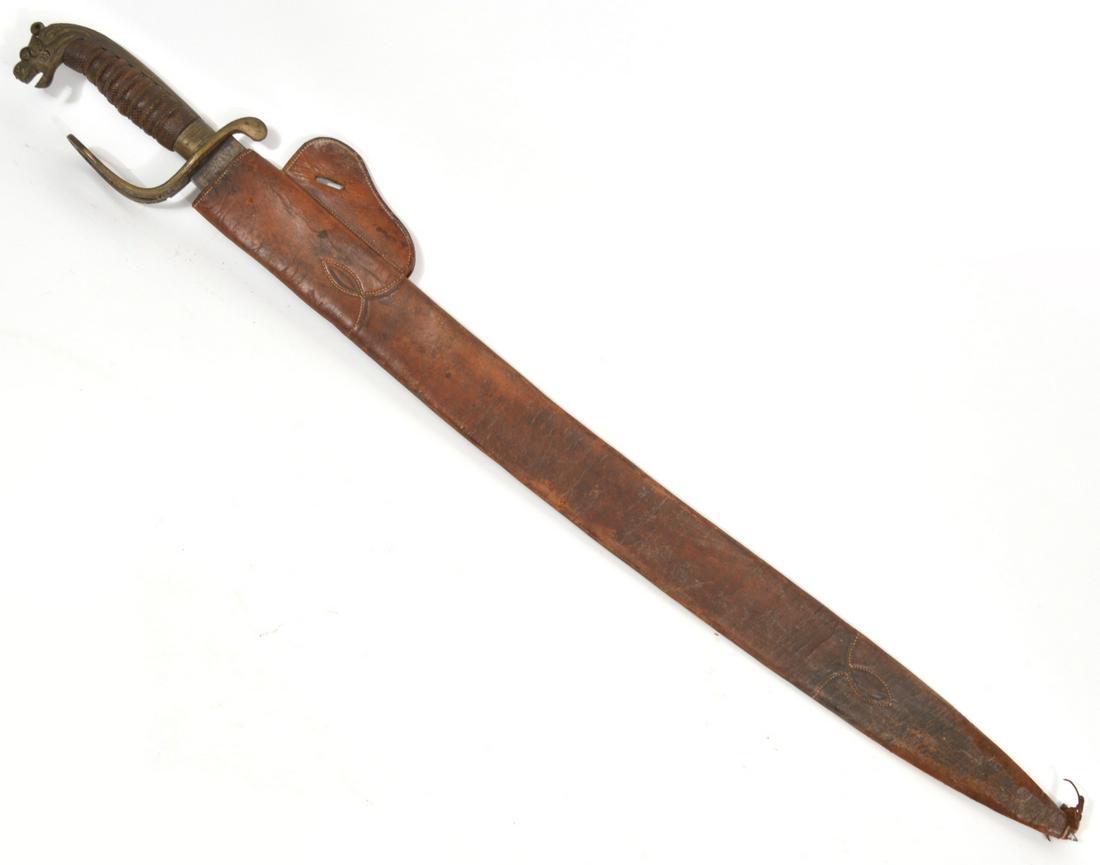 French Colonial Officer's Sword & Leather Sheath (1 of 9)
