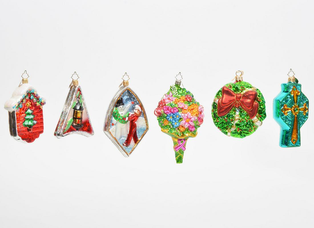 6 Christopher Radko Assorted Christmas Ornaments. (1 of 6)
