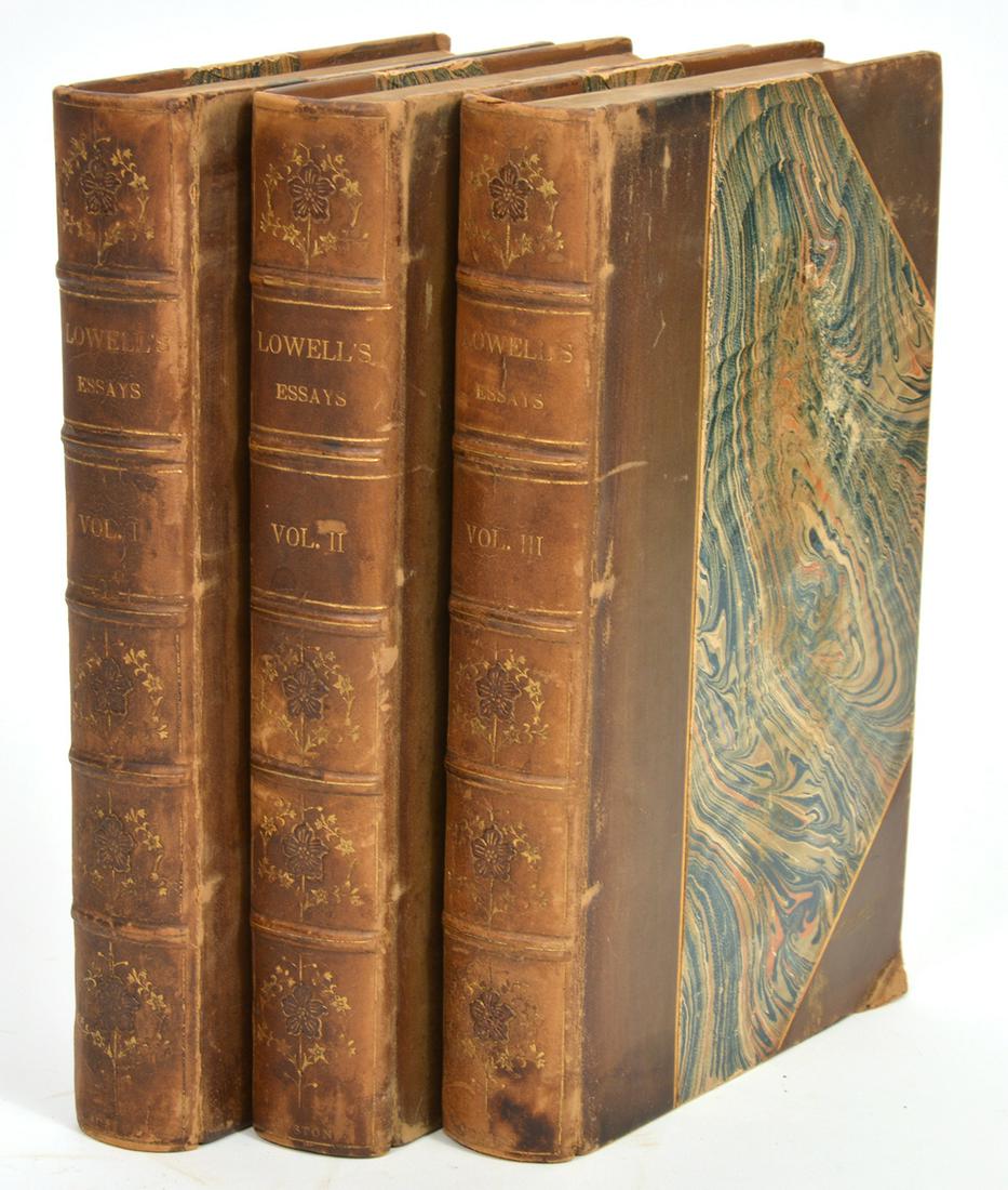 James Lowell 'Lowell's Essays' 3 Volumes (1 of 7)