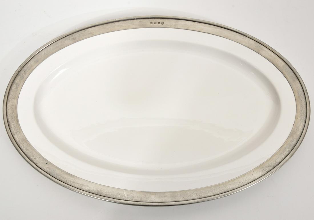 Lg MATCH Pewter Convivio Oval Serving Platter (1 of 6)
