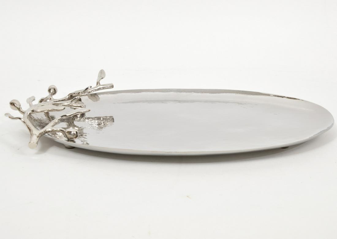 Michael Aram Olive Branch Stainless Steel Tray (1 of 6)