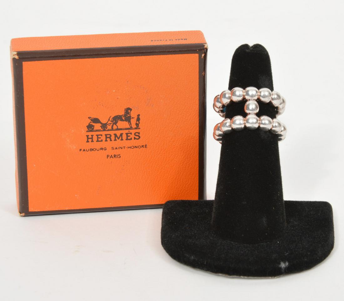 HERMES 925 Ring Bague ChaÃ®ne D'Ancre Parade w/ Box (1 of 6)