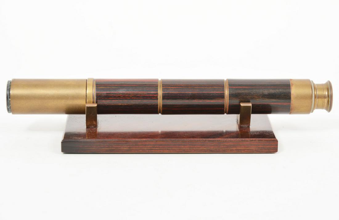 Van Cort Brass and Rosewood Telescope & Stand (1 of 5)