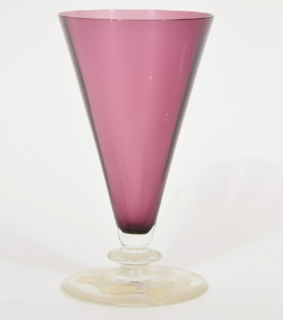 Steuben Amethyst Glass Signed F. Carder (1 of 5)