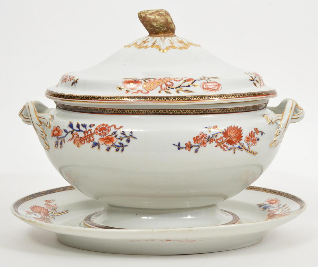 Chinese Floral Motif Soup Tureen With Platter (1 of 11)