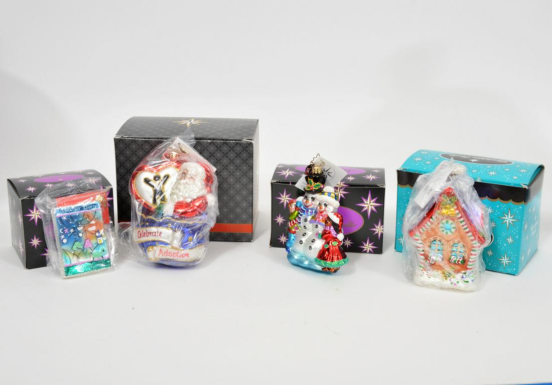 4 Christopher Radko Celebrate Adoption Ornaments (1 of 2)