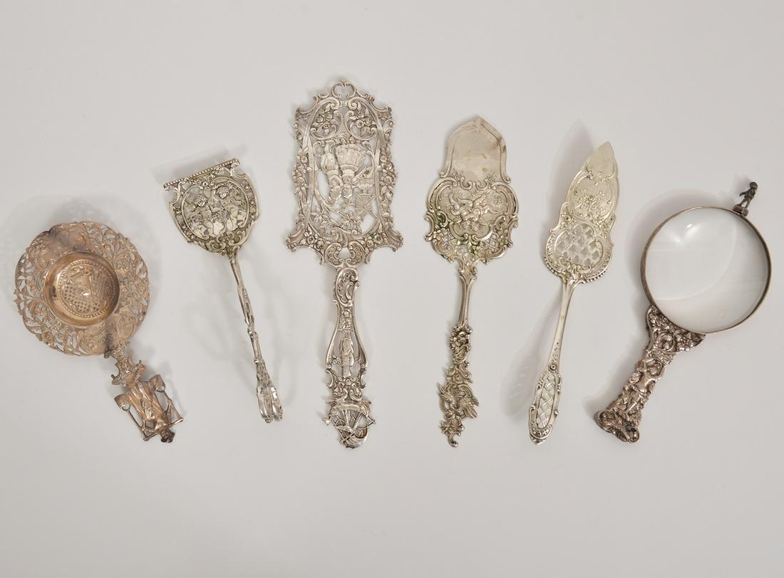 Lot of 6 European Silver Utensils (1 of 7)