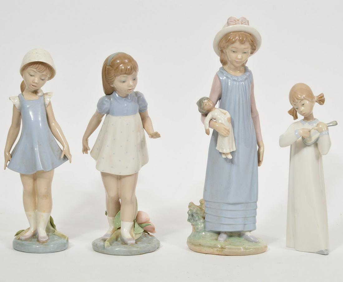 Lot of 4 Lladro Children Girl Figurines (1 of 7)
