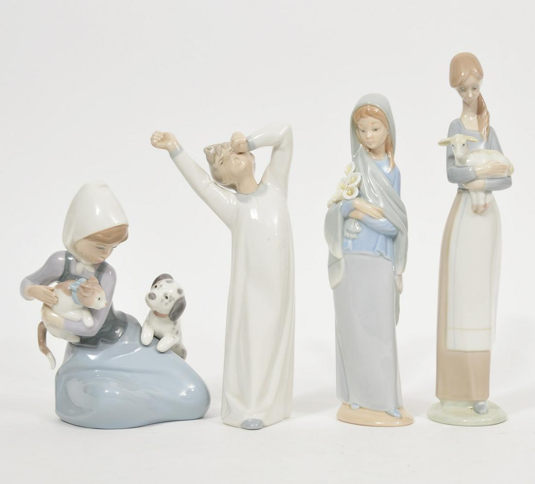 Lot of 4 Lladro Porcelain Figurines (1 of 9)