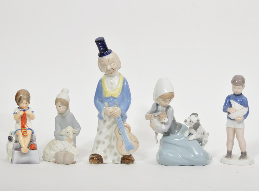 Lot of 5 Porcelain Figurines (1 of 8)