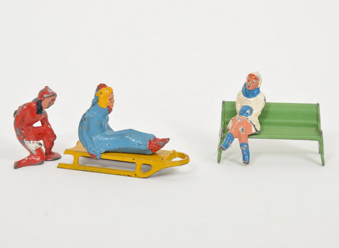 2 Barclay Cast Metal Winter Figures (1 of 5)