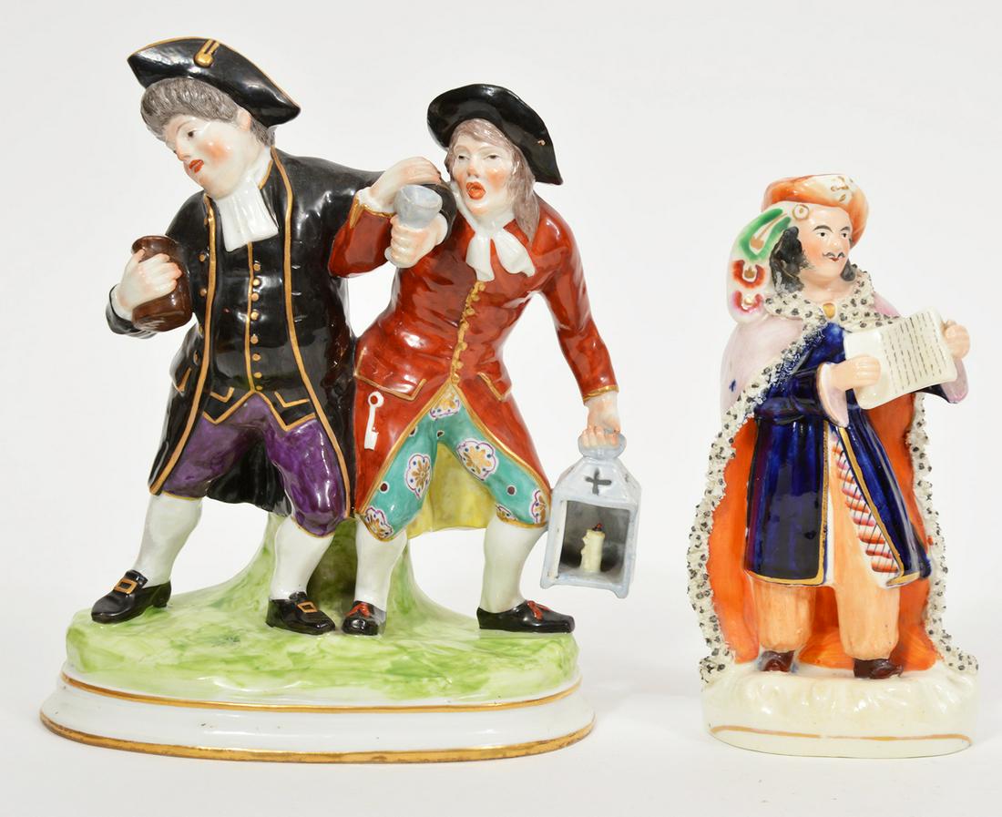 2 Staffordshire Porcelain Figures (1 of 7)