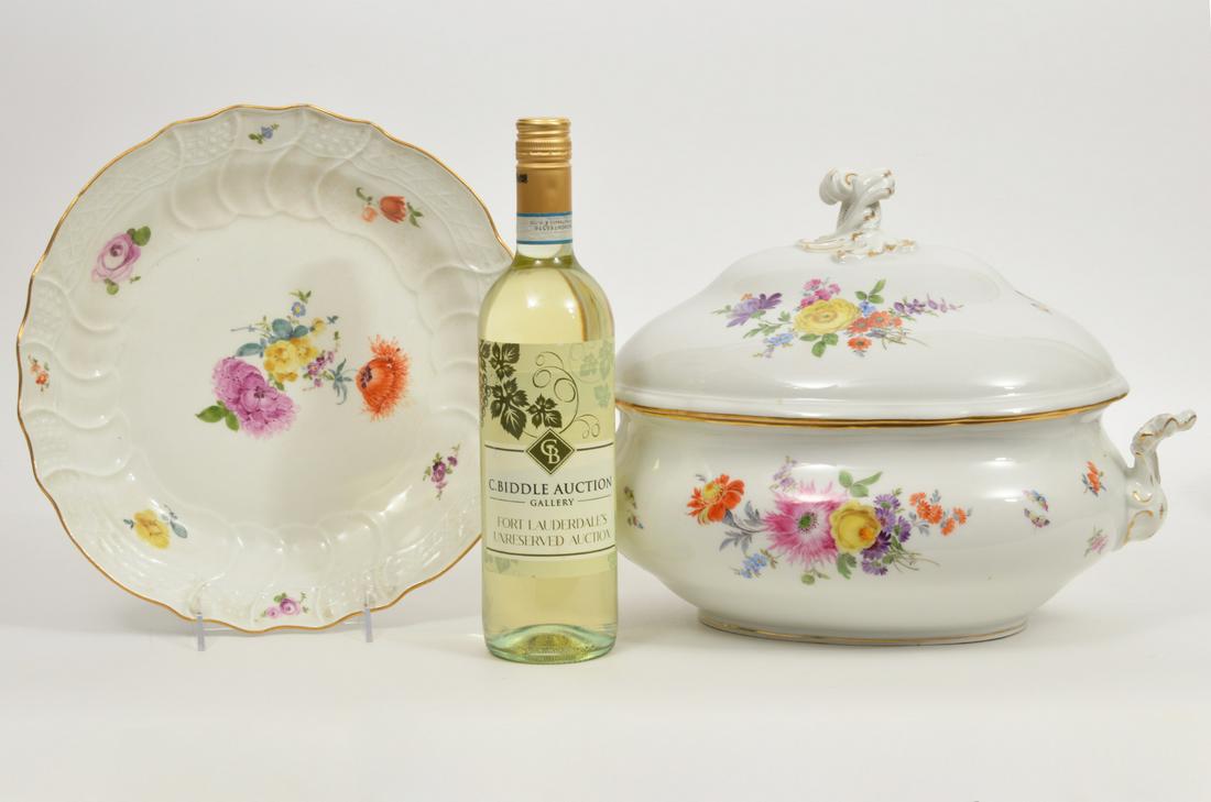 19th C. Meissen Porcelain Tureen and Serving Dish (1 of 14)