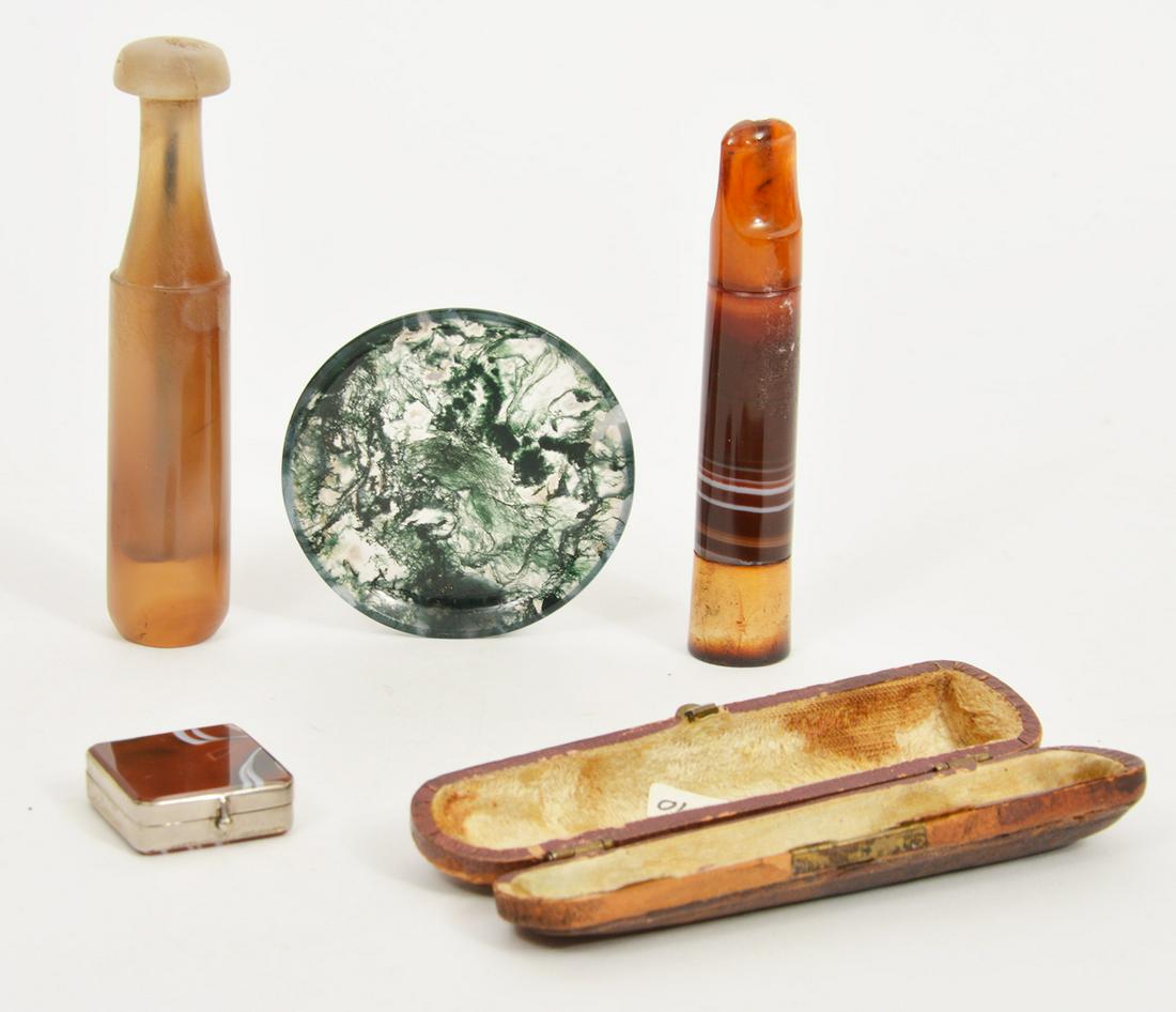 Lot of 4 Hand-Carved Stone Accessories (1 of 6)