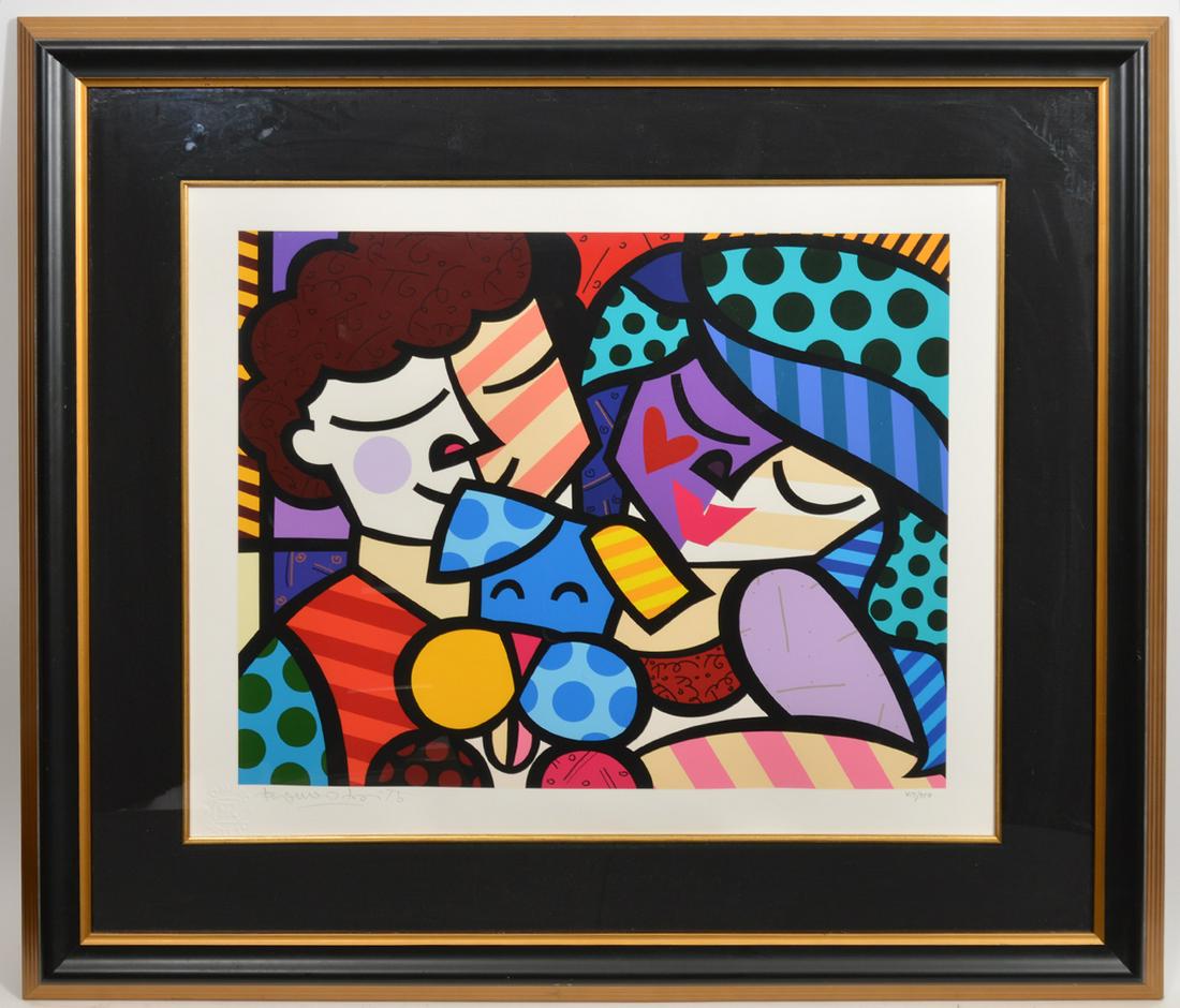 Romero Britto "Three of Us" Giclee (1 of 6)