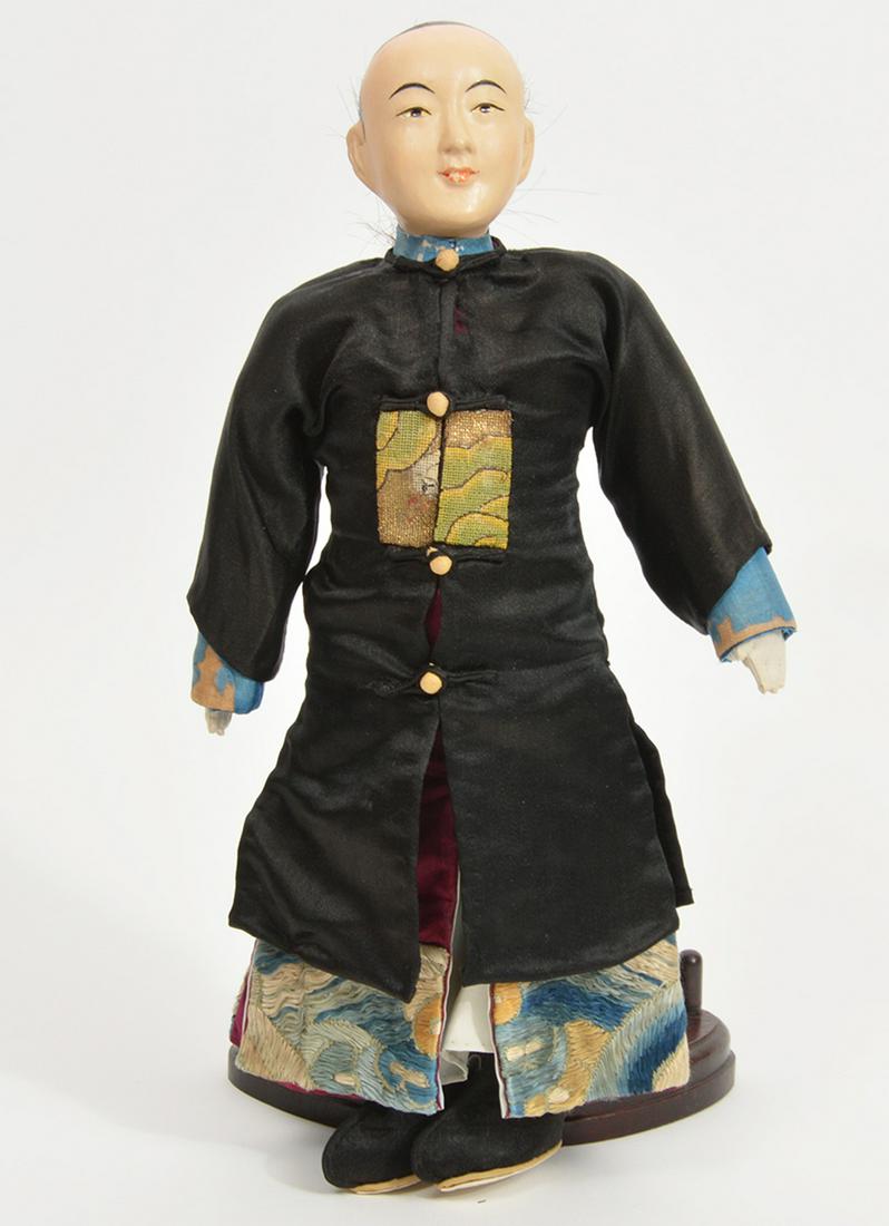 Chinese Doll with Carved Wooden Head (1 of 14)