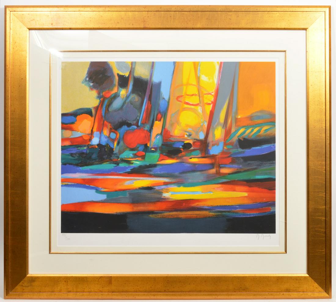 Marcel Mouley "Le Coupe de Soleil" Lithograph (1 of 5)