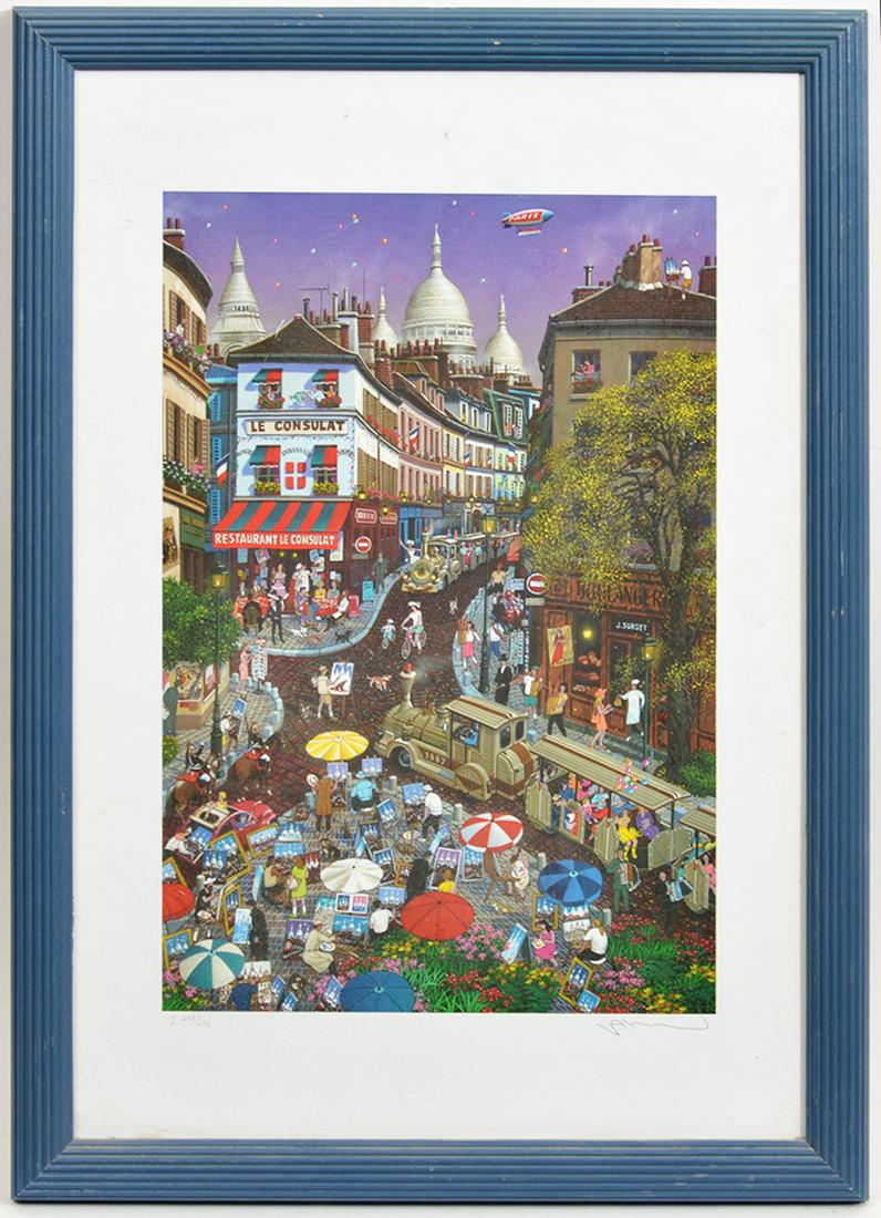 Alexander Chen "Day in Montmartre" Seriolithograph (1 of 8)