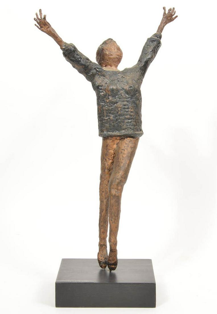 Modernist Figural Plaster Sculpture on Base (1 of 8)