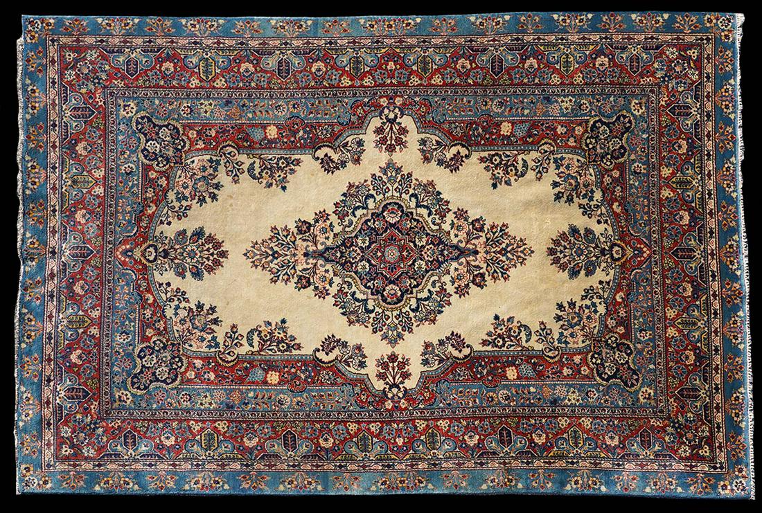 Kerman Rug / Carpet Ivory Center Design (1 of 8)