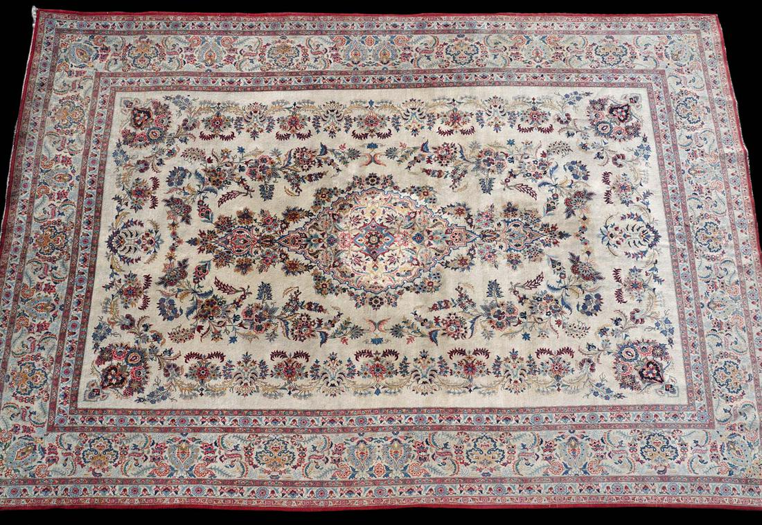 Kerman Iranian Rug / CarpetRug #2 (1 of 11)