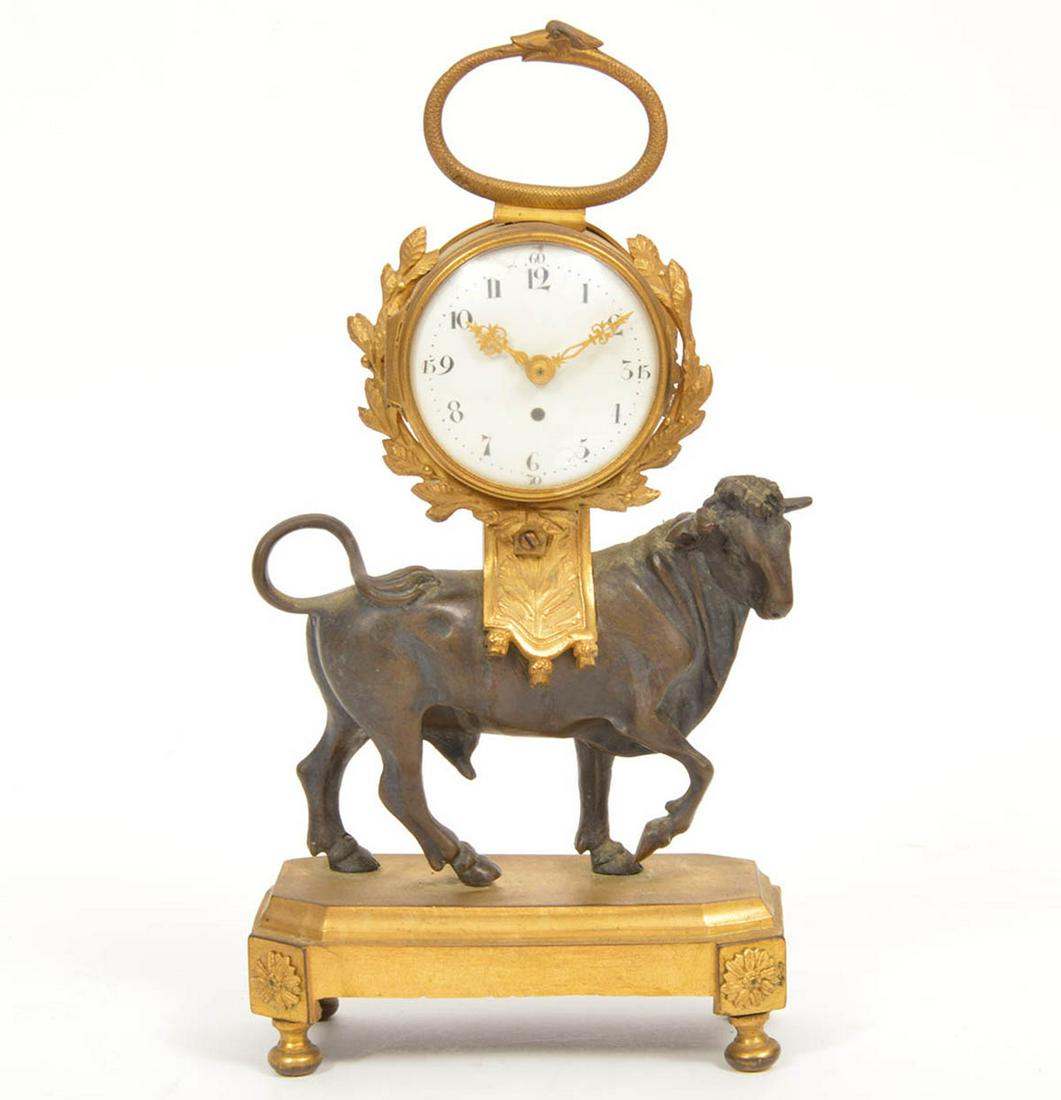French Empire Bronze Table Clock (1 of 10)