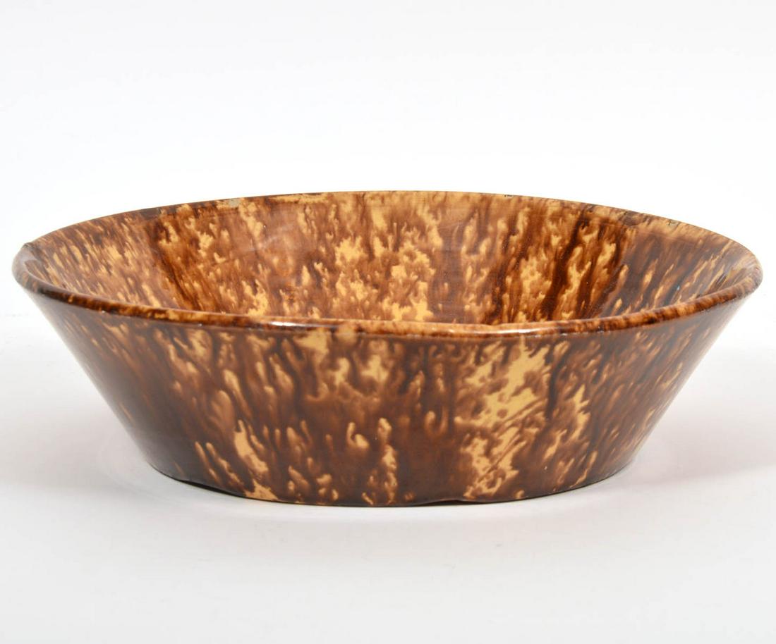 Antique Bennington Rockingham Pottery Bowl (1 of 7)