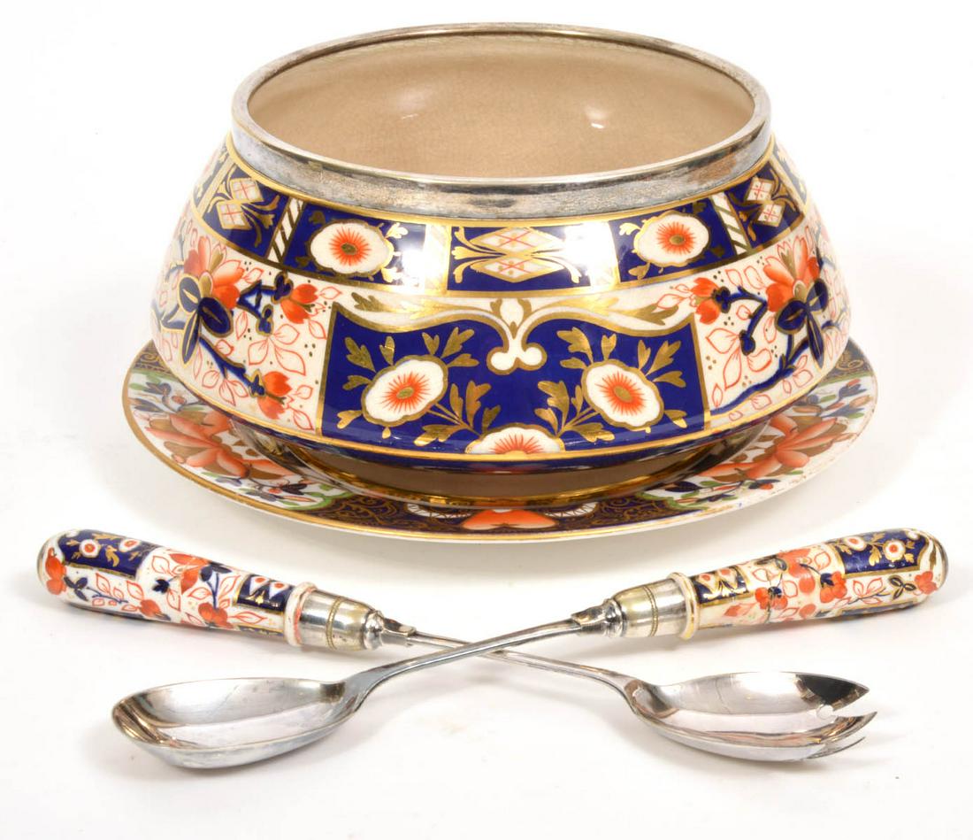 Royal Crown Derby Imari Style 4 Pc. Salad Set (1 of 8)