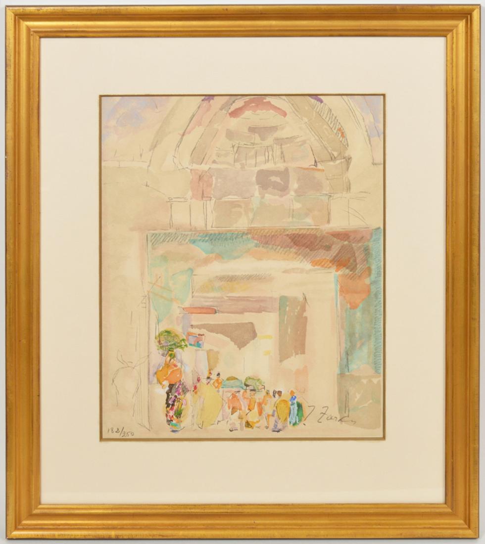 Joseph Zaritsky Israel "Market" Litho S/N (1 of 8)