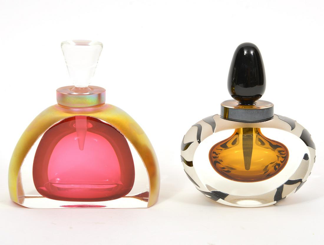 Two Correia Art Glass Perfume Bottles Ltd Ed (1 of 8)