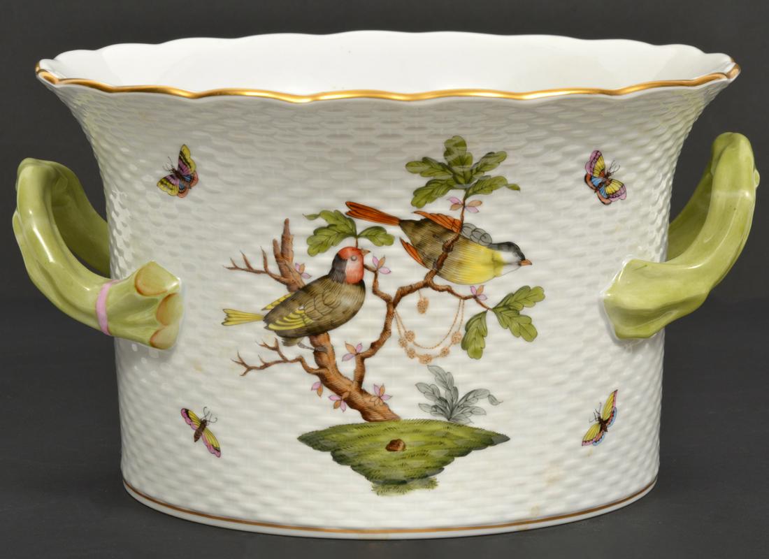 Herend Rothschild Bird Porcelain Cachepot (1 of 10)