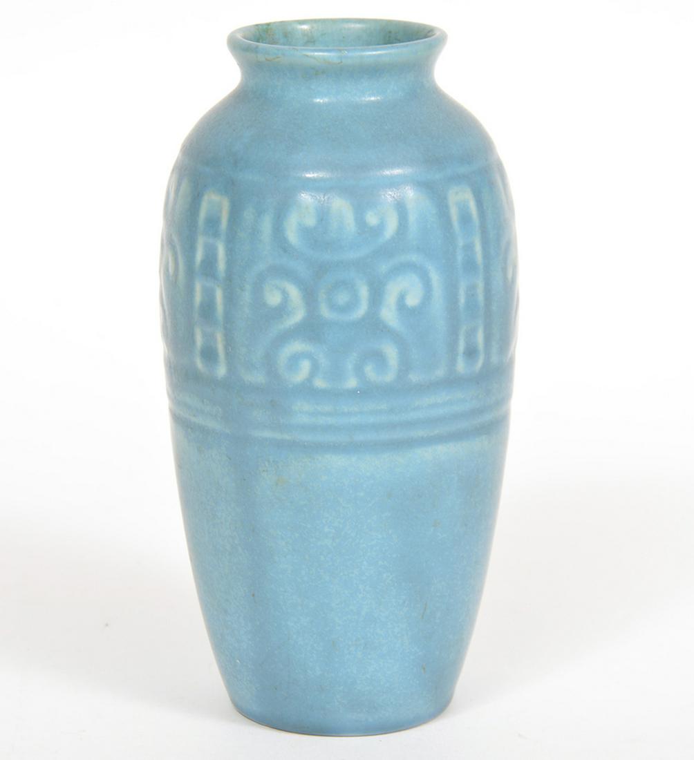 Rookwood Matte Turquoise Blue Vase (1 of 6)