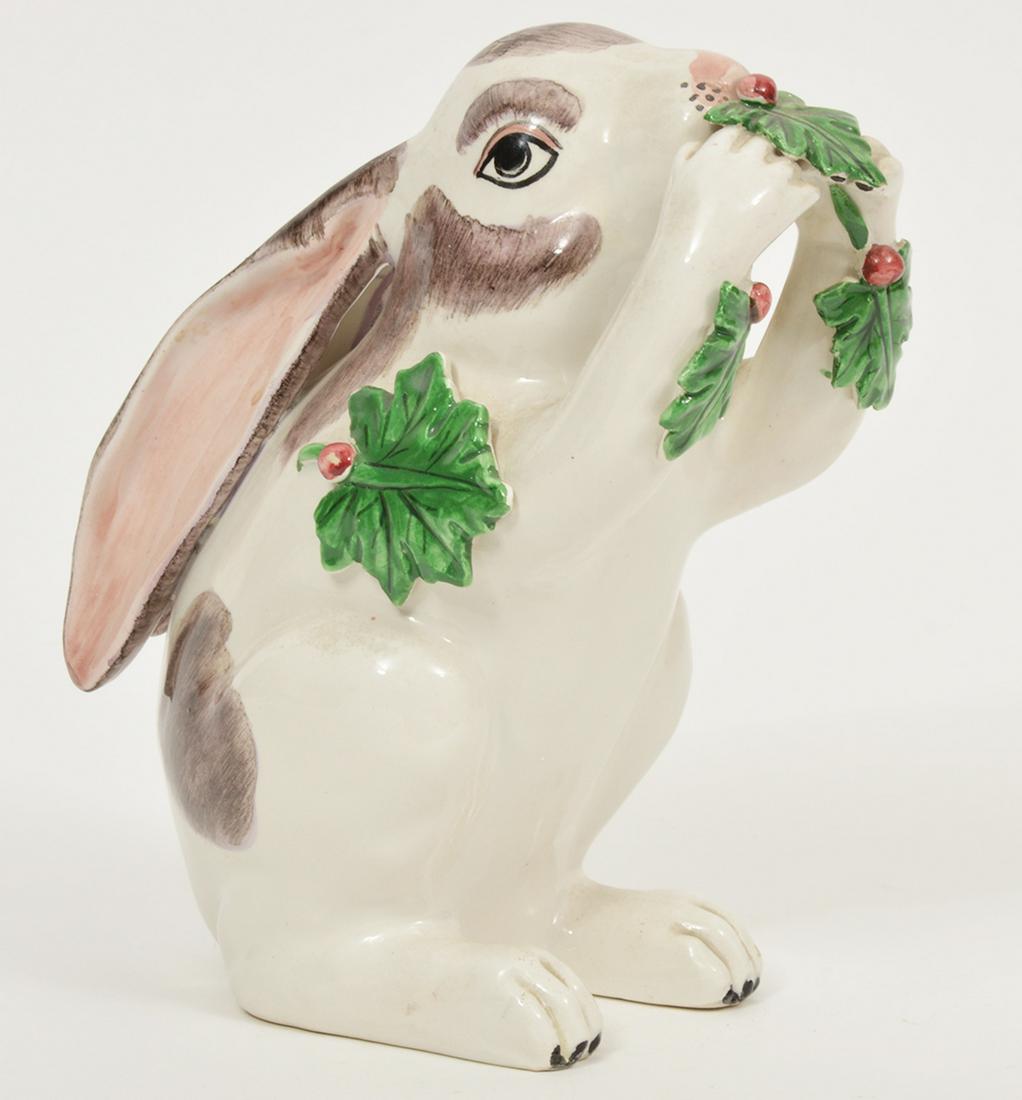 Mottahedeh Ceramic Crouching Rabbit (1 of 6)