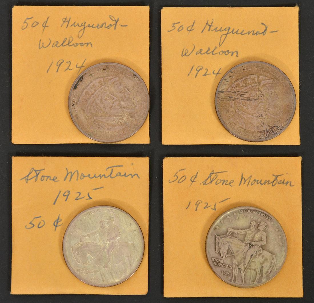 Two Huguenot and Stone Mountain Half Dollars (1 of 6)
