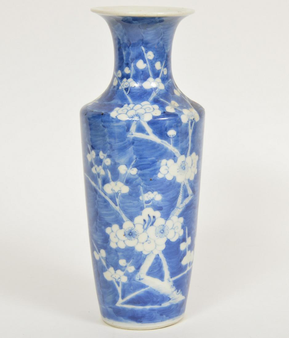Chinese Blue & White Cherry Blossom Vase (1 of 9)