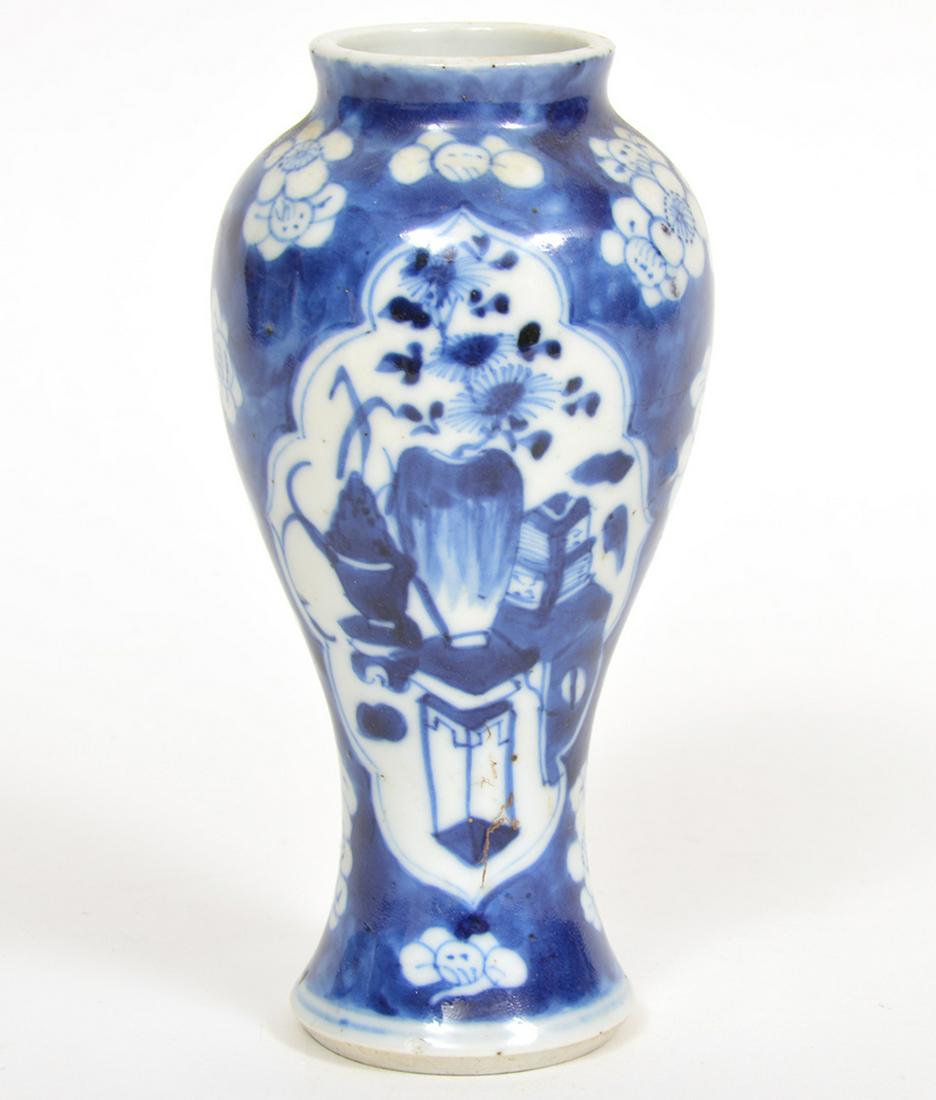 Chinese Blue and White Porcelain Bud Vase (1 of 7)