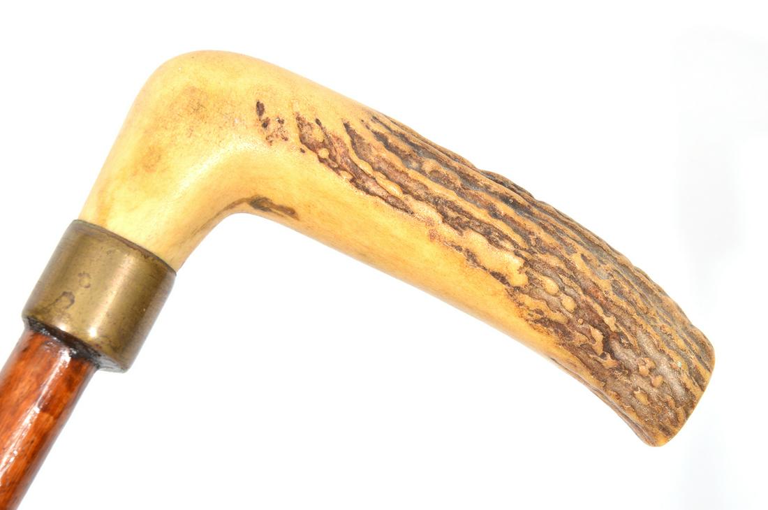 Antler Handle Walking Stick Cane (1 of 9)