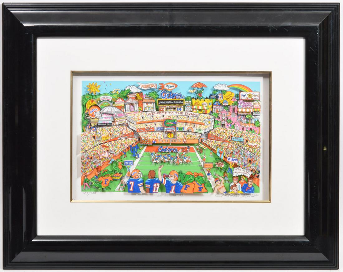 Charles Fazzino 'Go-Go Gators' 3-D Print (1 of 10)