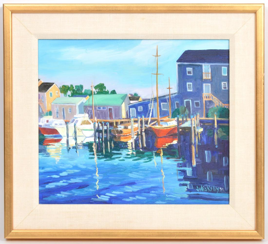 Julia Kelly Oil Painting 'Dockside' (1 of 6)