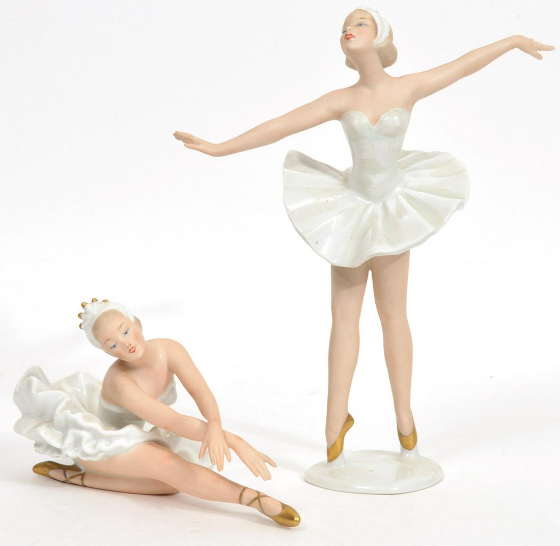 2 German Wallendorf Porcelain Ballerinas (1 of 9)