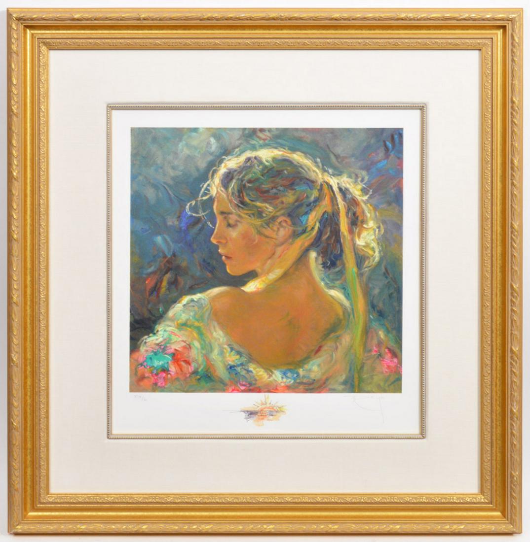 After Jose Royo Untitled Portrait Serigraph (1 of 7)