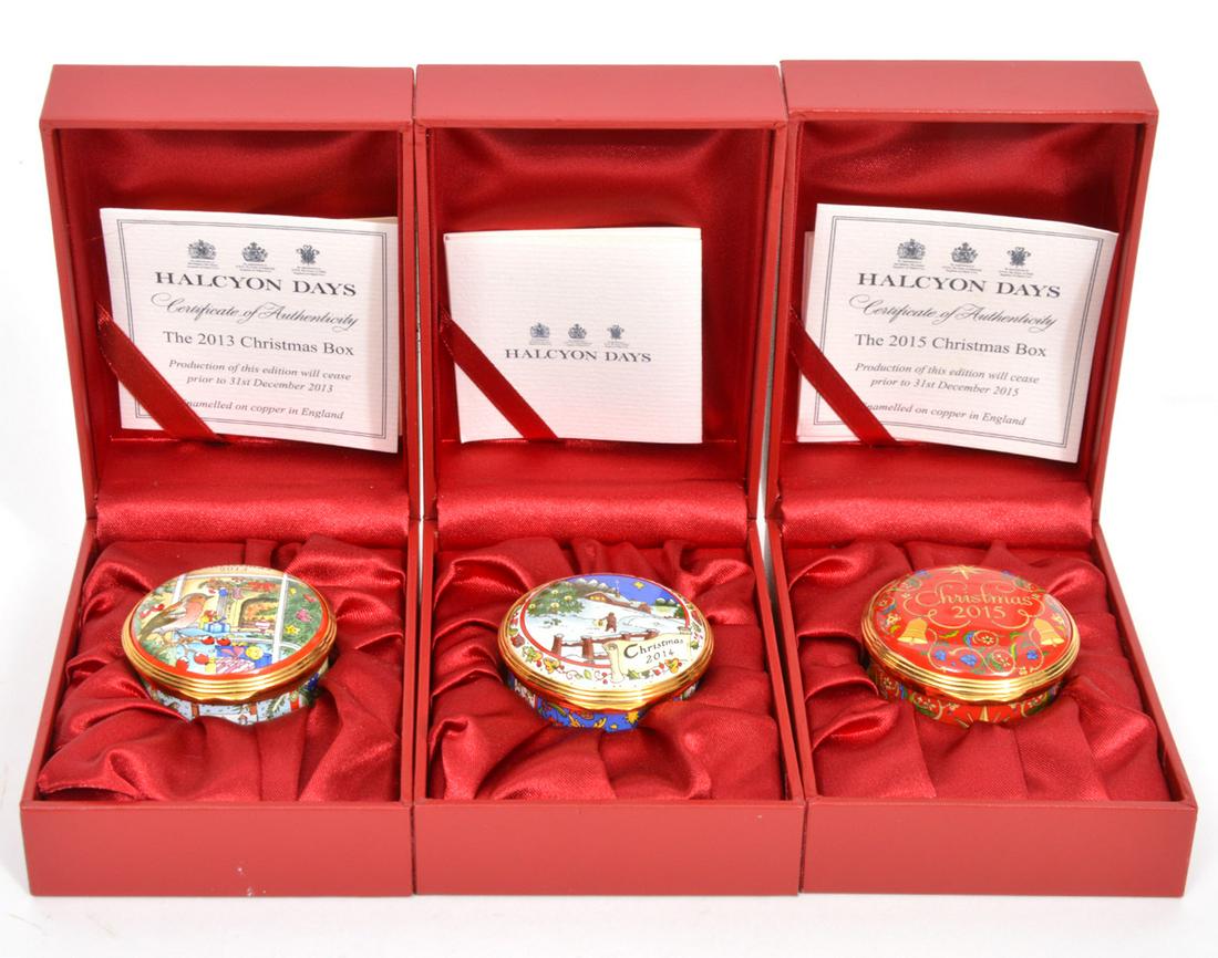 3 Halcyon Days Christmas Boxes (1 of 9)
